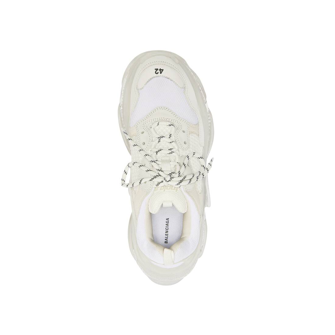Men’s Triple S Clear Sole Sneaker  in White - Image 5